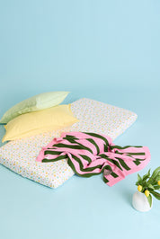 100% Organic Cotton Blanket - Fairy Floss & Fern image 1
